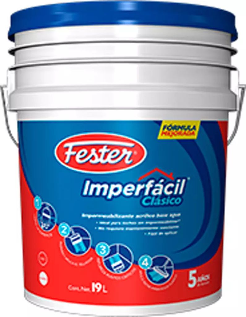[R3 1627927] IMPERMEABILIZANTE 5 AÑOS BLANCO 19 LT (IMPERFACIL CLASICO), FESTER