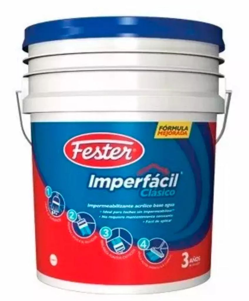 [R3 1627933] IMPERMEABILIZANTE 3 AÑOS ROJO 19 LT (IMPERFACIL CLASICO), FESTER
