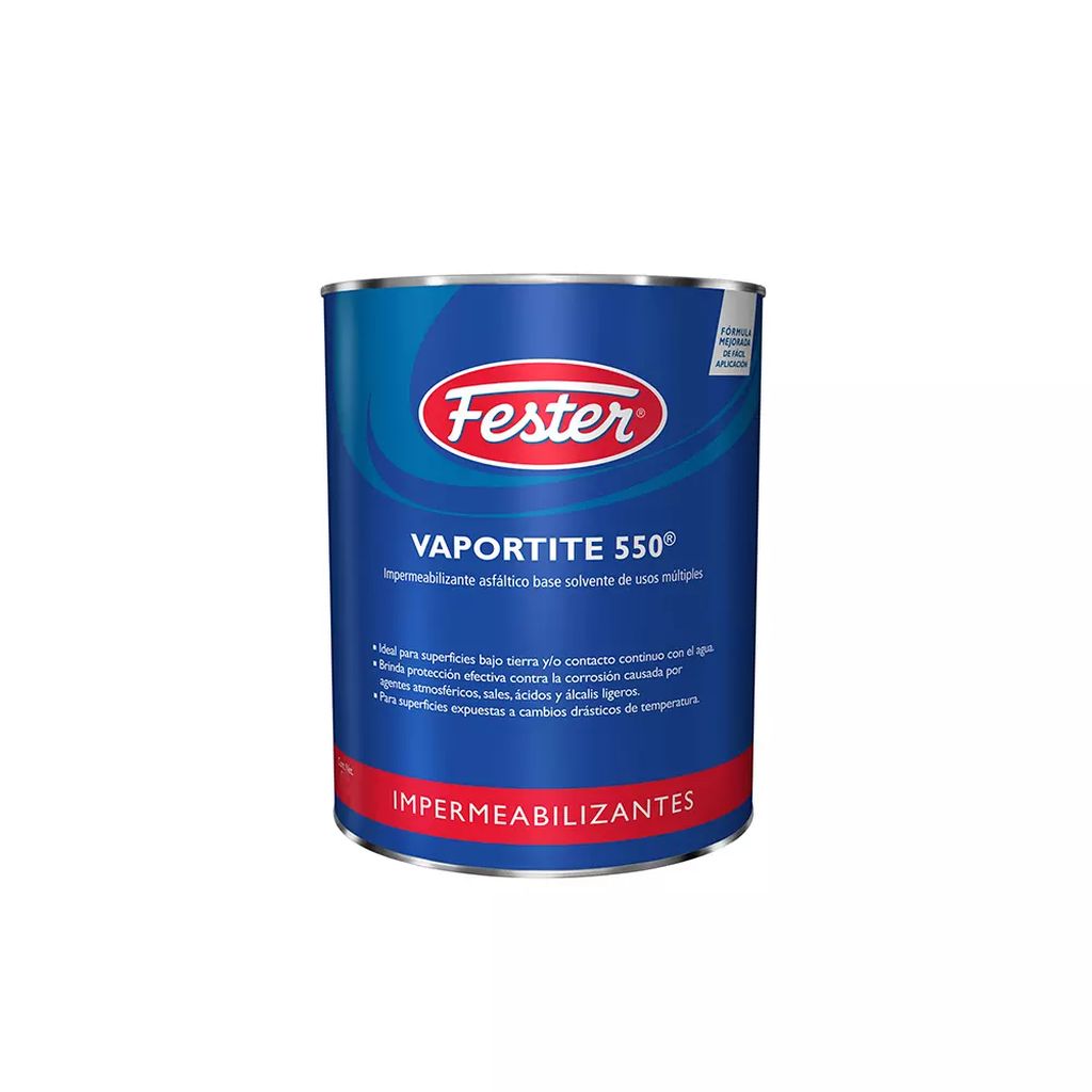 [R3 1627935] IMPERMEABILIZANTE ASFALTICO BASE SOLVENTE 1 LT USOS MÚLTIPLES (VAPORTITE 550), FESTER