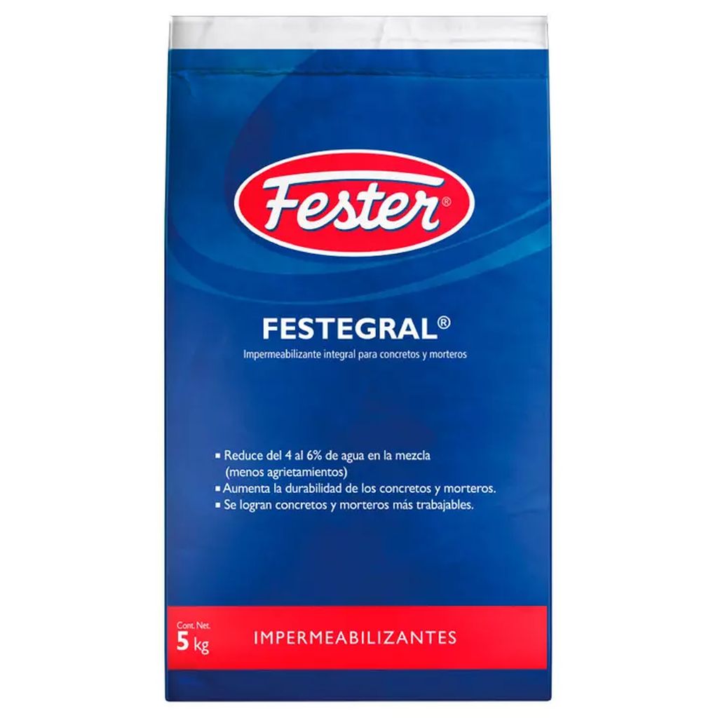 [R3 1630073] POLVO IMPERMEABILIZANTE MEZCLAS DE CONCRETO Y MORTERO (5 KG) FESTEGRAL, FESTER