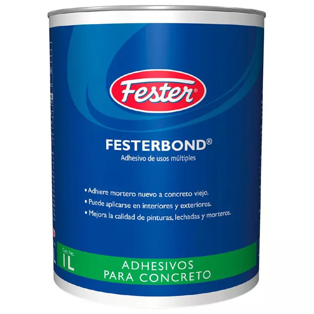 ADITIVO LIQUIDO MEJORA ADHERENCIA Y RESISTENCIA 1 LT (FESTERBOND), FESTER