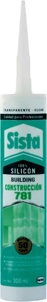 SILICON 100% NEGRO 300 ML CONSTRUCCION (781), SISTA