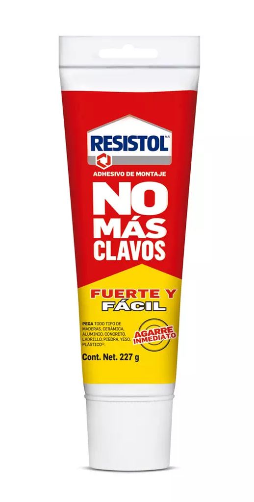 PEGAMENTO DE CONTACTO MONTAJE INSTANTANEO 227 GR (8.0 OZ) MULTIUSOS (NO MAS CLAVOS FUERTE Y FACIL), RESISTOL