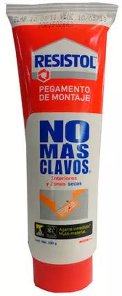 PEGAMENTO DE CONTACTO MONTAJE INSTANTANEO 113 GR (3.82 OZ) MULTIUSOS (NO MAS CLAVOS), RESISTOL