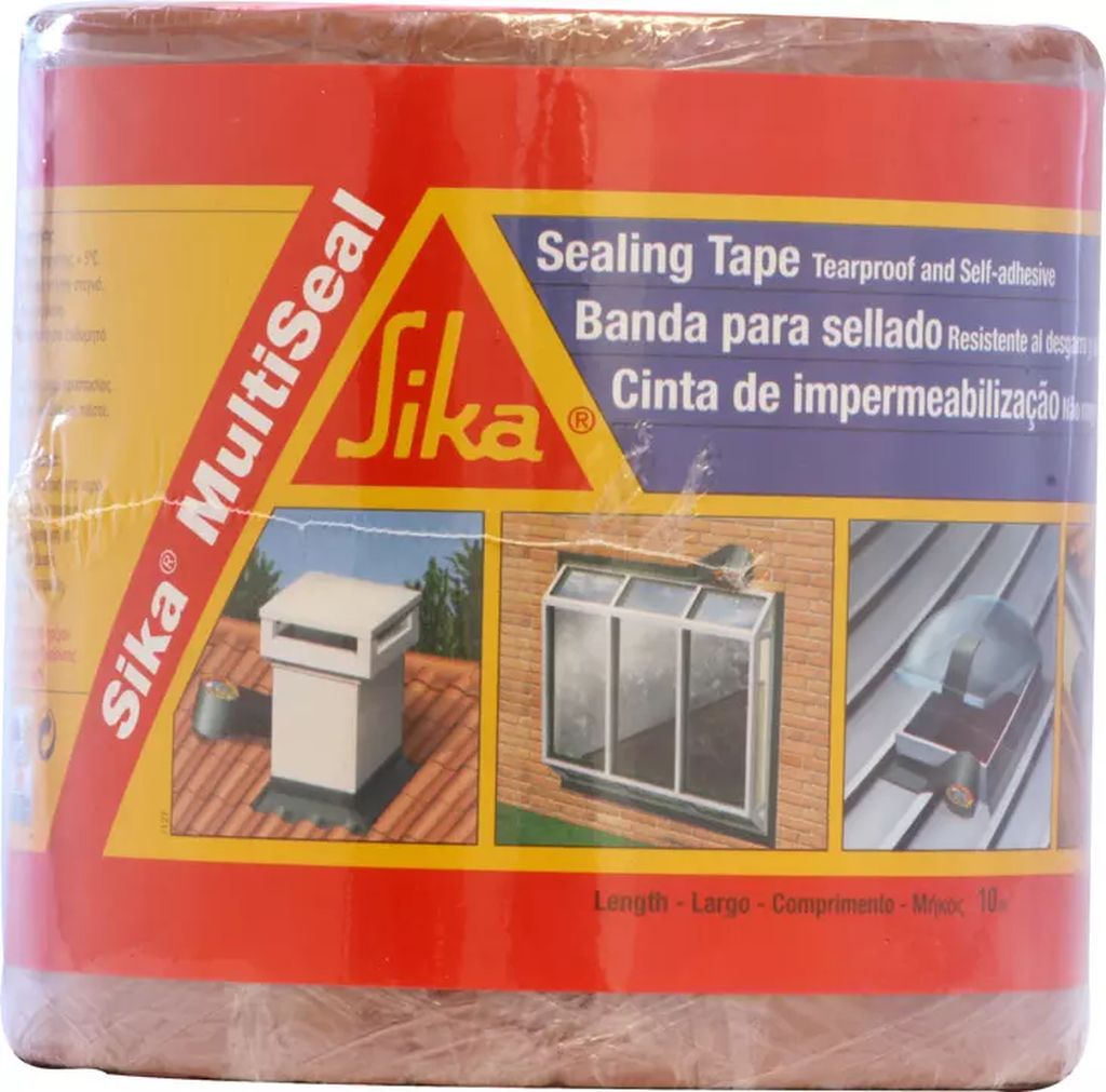 CINTA ASFALTICA AUTOADHERIBLE E IMPERMEABLE NATURAL 10 MTS X 15 CM MULTI-SEAL, SIKA