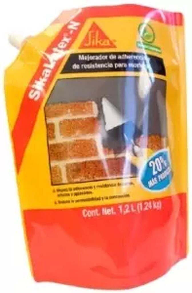 ADITIVO LIQUIDO MEJORA ADHERENCIA Y RESISTENCIA 1.2 KG DOYPACK SIKALATEX N, SIKA