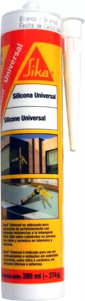 SILICON USO GENERAL TRANSPARENTE 280 ML (SIKASIL UNIVERSAL), SIKA