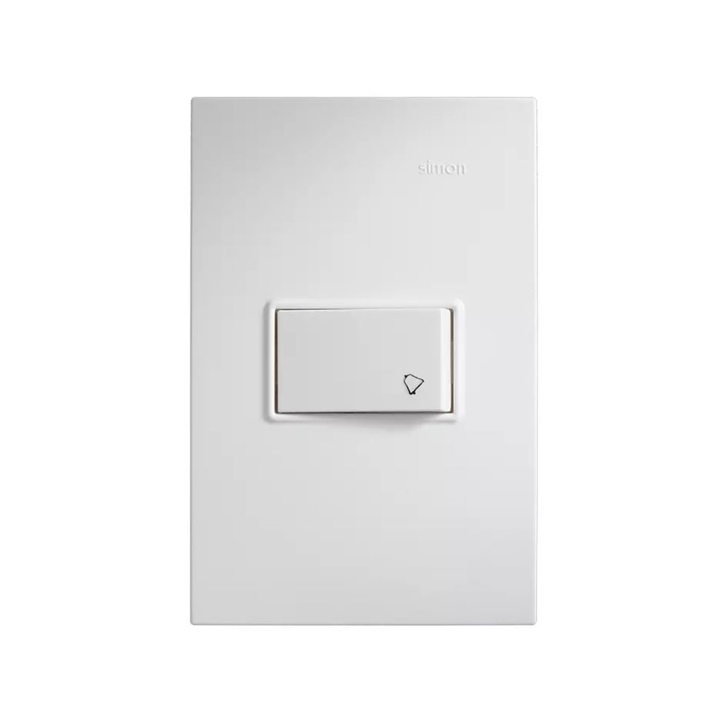 APAGADOR ELECTRICO CON PLACA SENCILLO PARA TIMBRE 10A 127V, SIMON