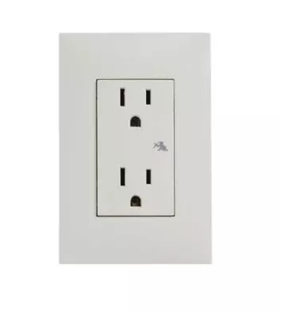 CONTACTO ELECTRICO SENCILLO DUPLEX 2P+T CON CHASIS Y PLACA 15A 127V MARFIL, SIMON