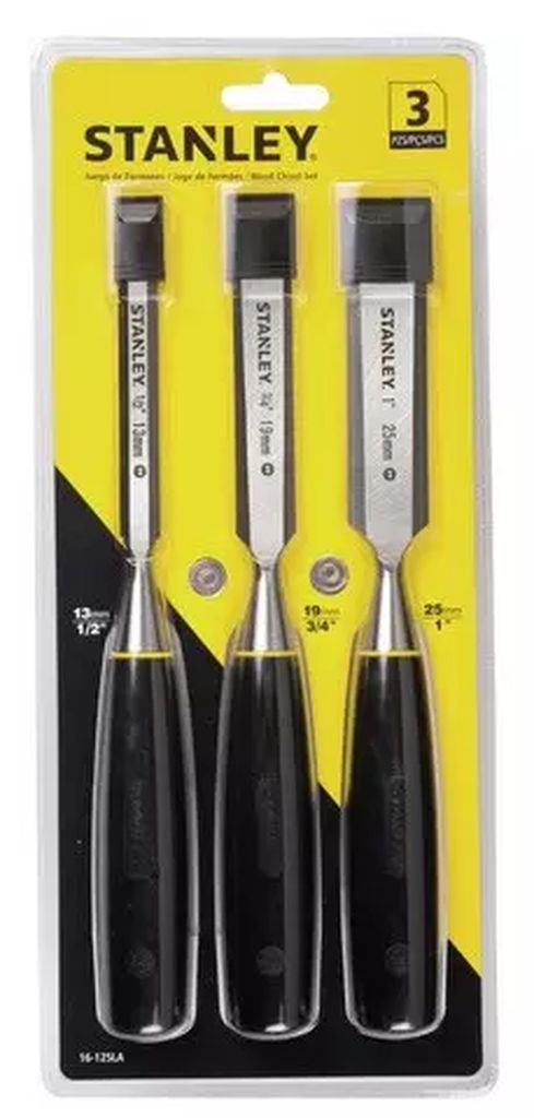 JUEGO DE FORMONES 1/2"-3/4"-1" MANGO POLIPROPILENO 3 PZAS, STANLEY