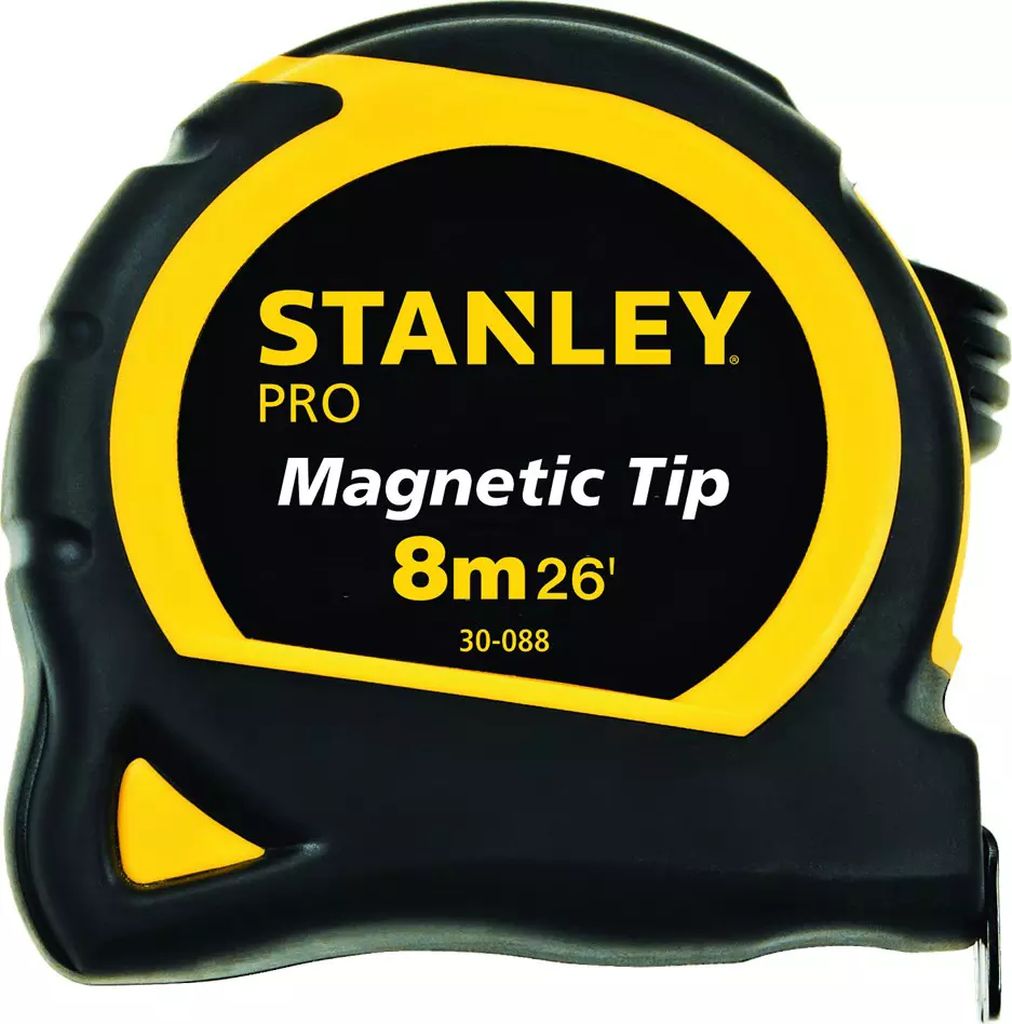 FLEXOMETRO 8MT X 19MM DOBLE VISTA MAGNETICO, STANLEY