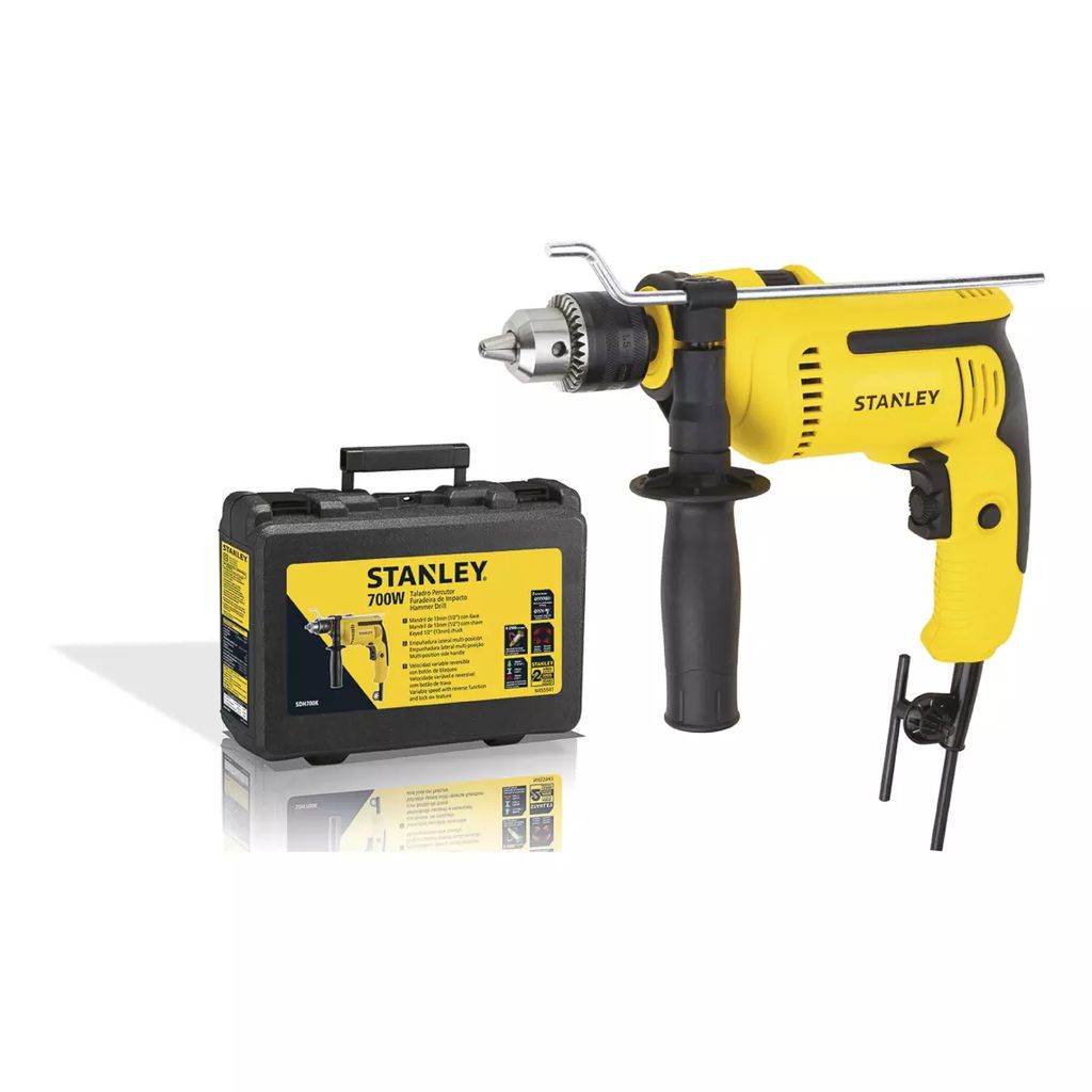 ROTOMARTILLO 1/2" 700W VVR 0-2900 RPM / 0-49300 GPM EST PLASTICO, STANLEY