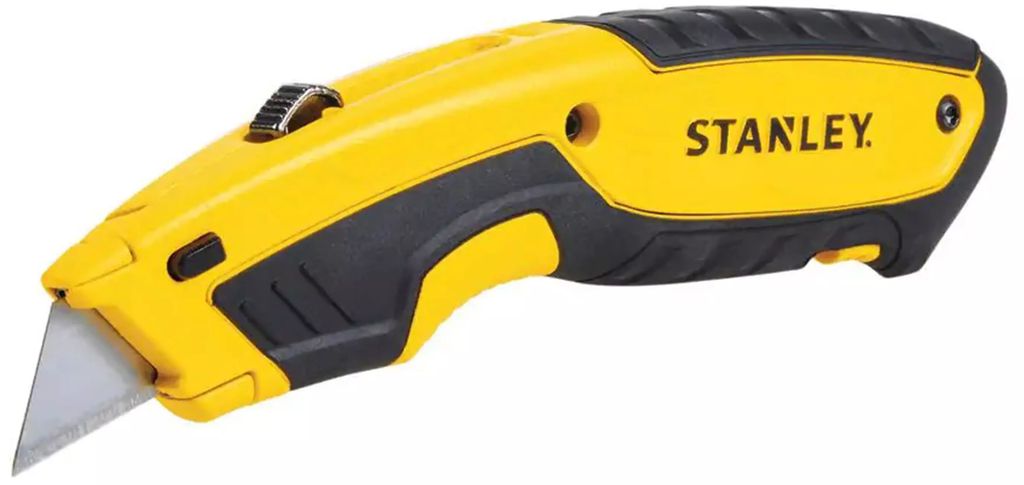 NAVAJA UTILITARIA USO PESADO BI METRIAL C/3CUCHILLAS, STANLEY