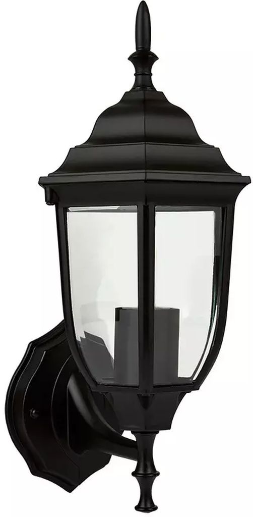 FAROL DE EXTERIOR PARA SOBREPONER NEGRO DE ALUMINIO 20 W 100-240 V BASE E2 IP44 (SALERMO), TECNOLITE