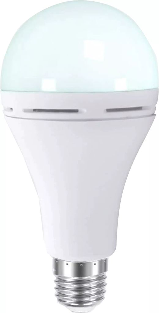 FOCO LED DE EMERGENCIA 09 W LUZ DE BLANCA 6500 K 670 LM BASE E27 A19 110-220 V CON BATERIA 2 HORAS, TECNOLITE