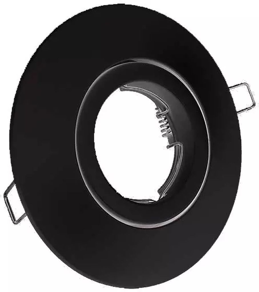 PORTA LAMPARA DOWNLIGHT 50W GX5.3 TERMINADO NEGRO (FOCO MR16 NO INCLUIDO), TECNOLITE