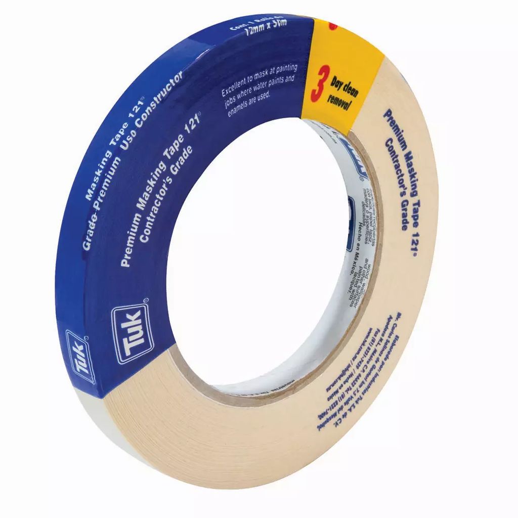 CINTA MASKING 12X50 PREMIUM AMBIENTE 121, TUK