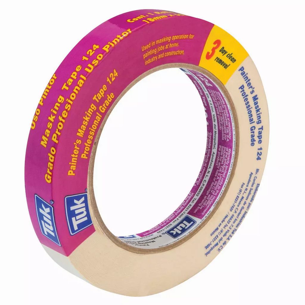 CINTA MASKING 18X50 PROFESIONAL AMBIENTE124, TUK