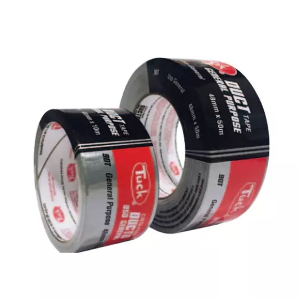 CINTA PARA DUCTO 48X10 GRIS PLATA 90T, TUK