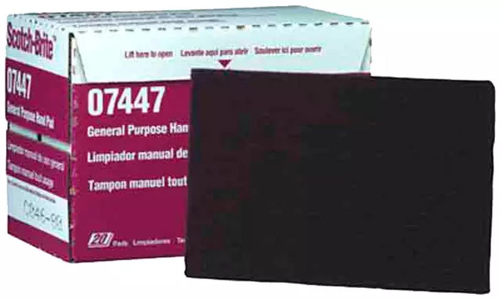 ALMOHADILLA DE FIBRA MARRON GRANO EXTRAFINO 6"X9"X1/4" (152MMX229MMX6MM), 3M