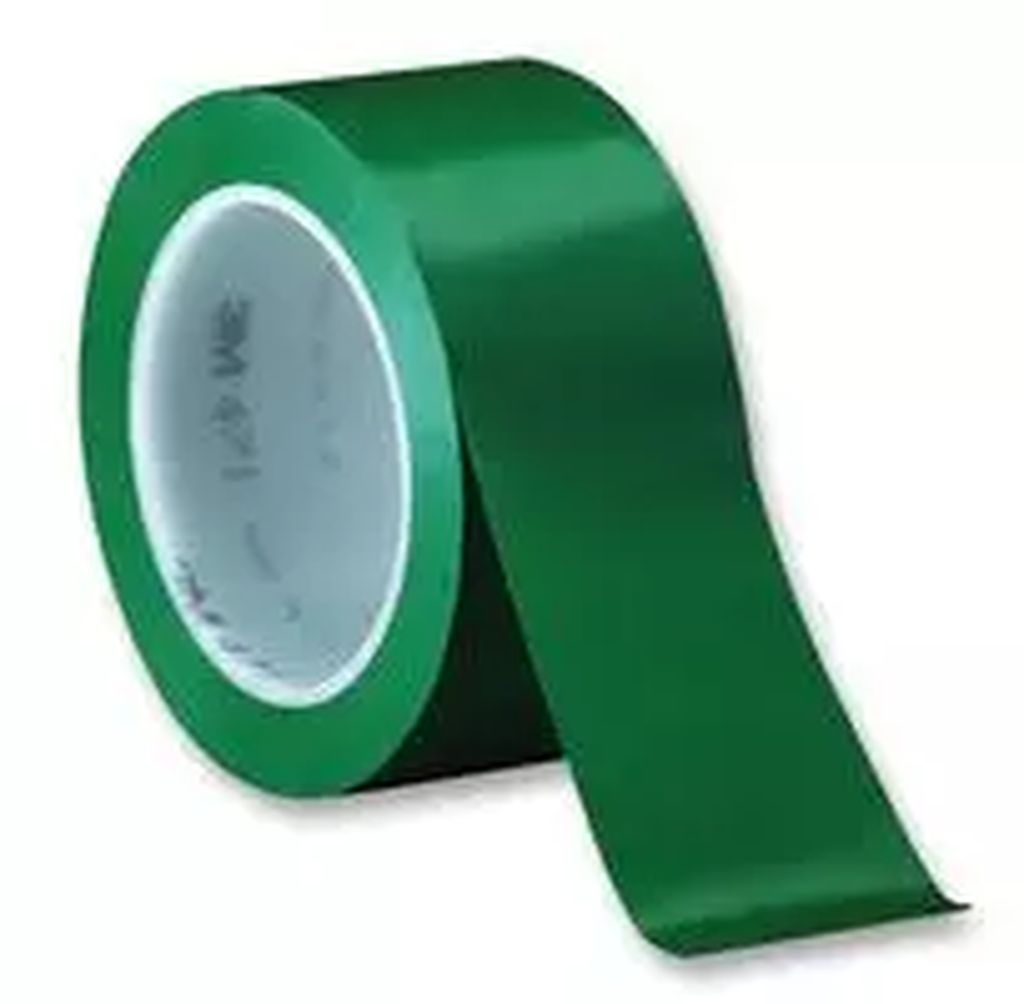 CINTA DELIMITADORA ADHESIVA DE VINIL 050MM X 33MT VERDE (764), 3M