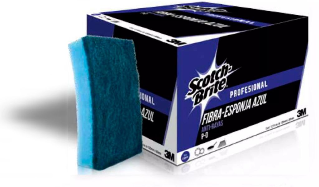 ALMOHADILLA DE FIBRA ESPONJA ANTIRAYAS SCOTCH-BRITE, 3M