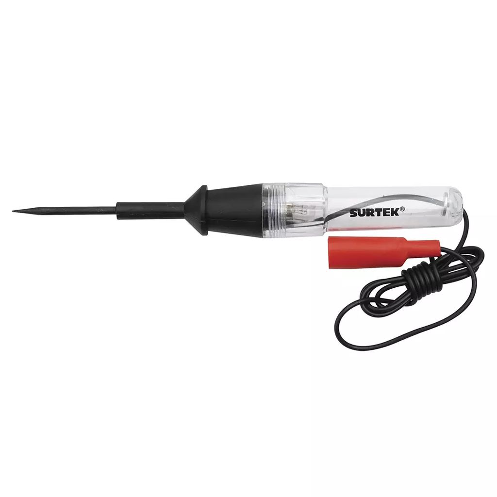 PROBADOR DE CORRIENTE AUTOMOTRIZ  DE CIRCUITOS DE CD 12 VOLTS (14CM ), SURTEK