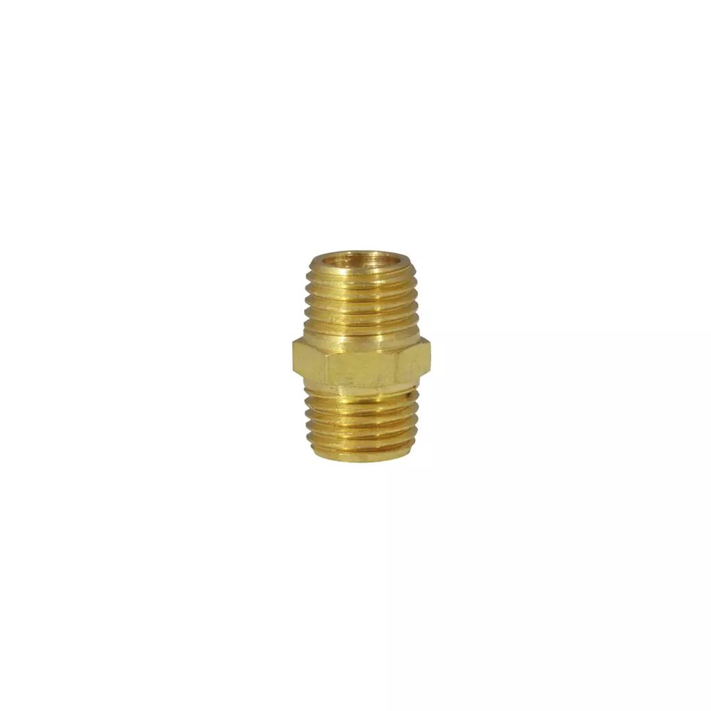 NIPLE 1/4" NPT LATON, SURTEK