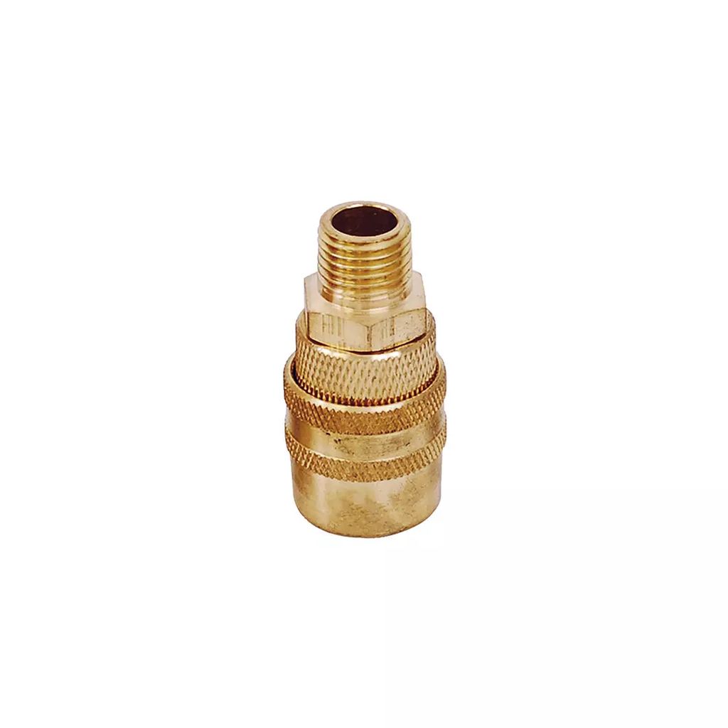 COPLE PARA MANGUERA DE AIRE MACHO 1/4" LATON, SURTEK