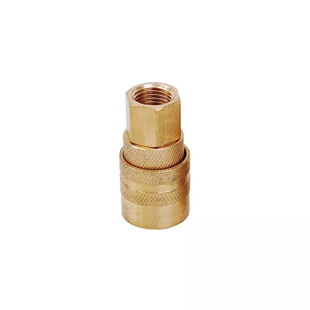 COPLE PARA MANGUERA DE AIRE HEMBRA 1/4" LATON, SURTEK