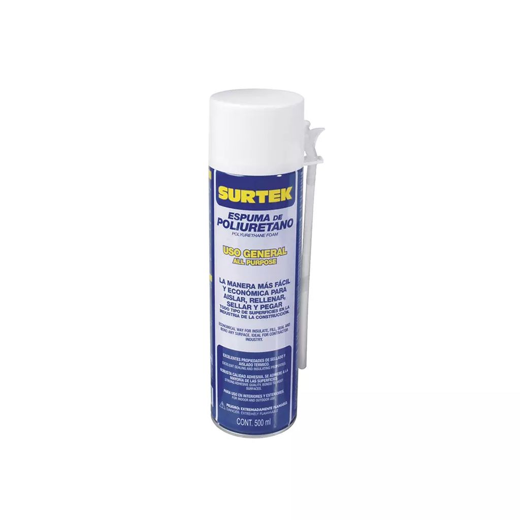 ESPUMA DE POLIURETANO 500 ML USO GENERAL, SURTEK