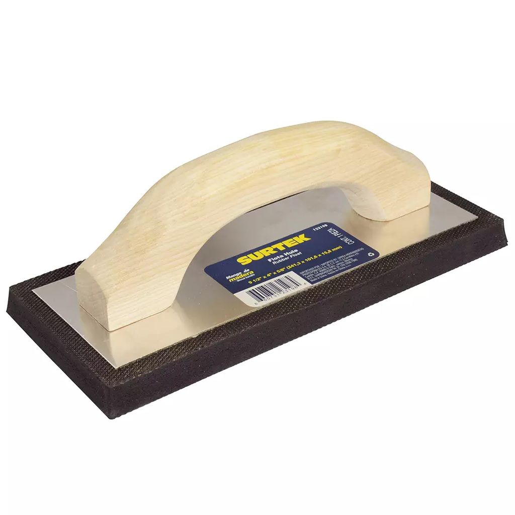 FLOTA DE HULE Y ESPONJA, 9 1/2" X 4" X 5/8", SURTEK