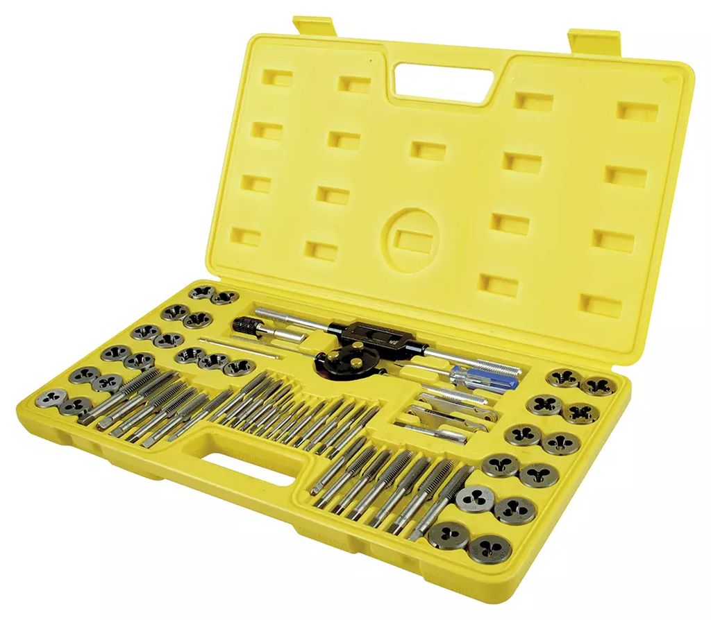 JUEGO DE MACHUELOS FRACC. Y DADOS 1/4X1/8 (60 PZAS), SURTEK