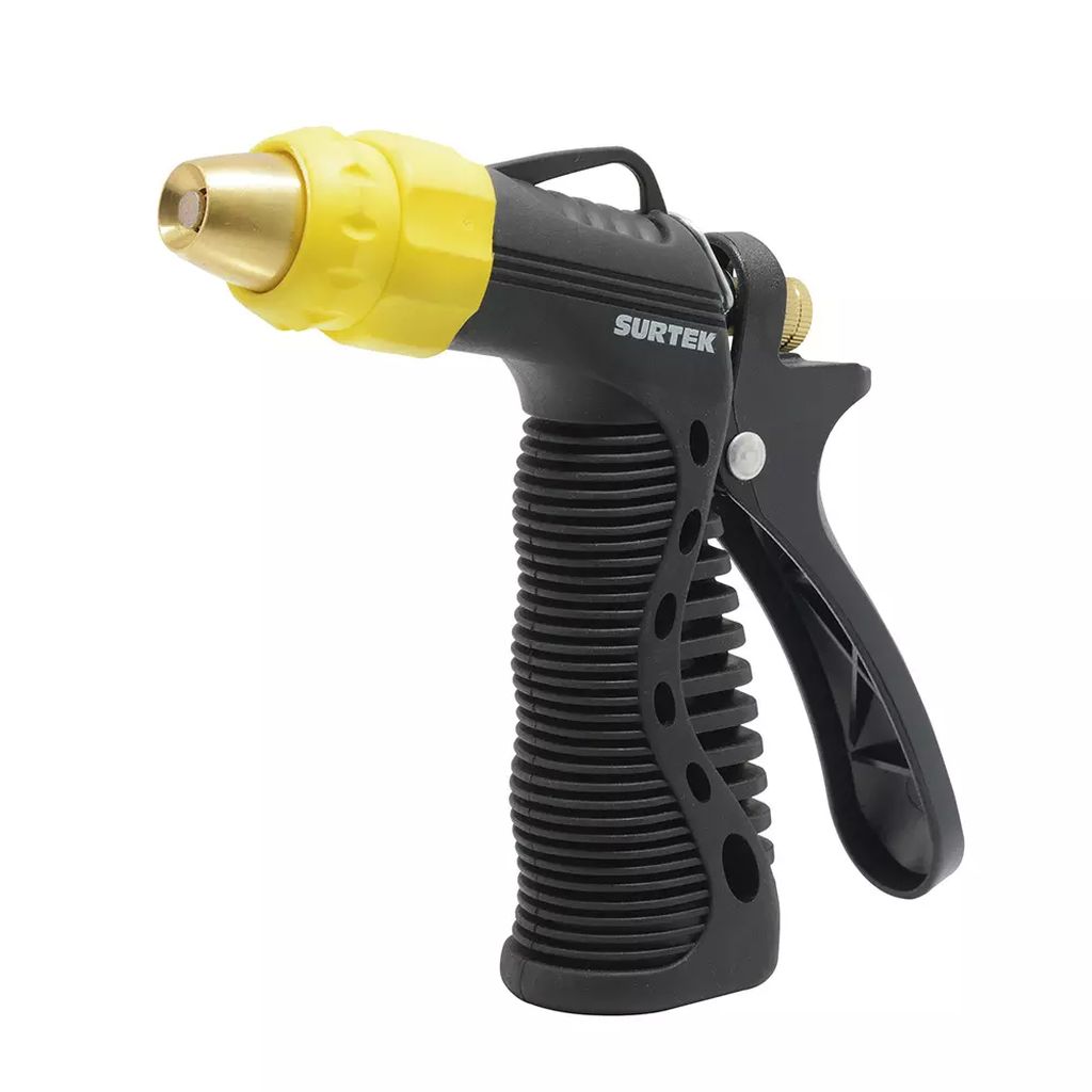PISTOLA PARA RIEGO METALICA  BOQUILLA REGULABLE RECUBRIMIENTO DE PVC, SURTEK