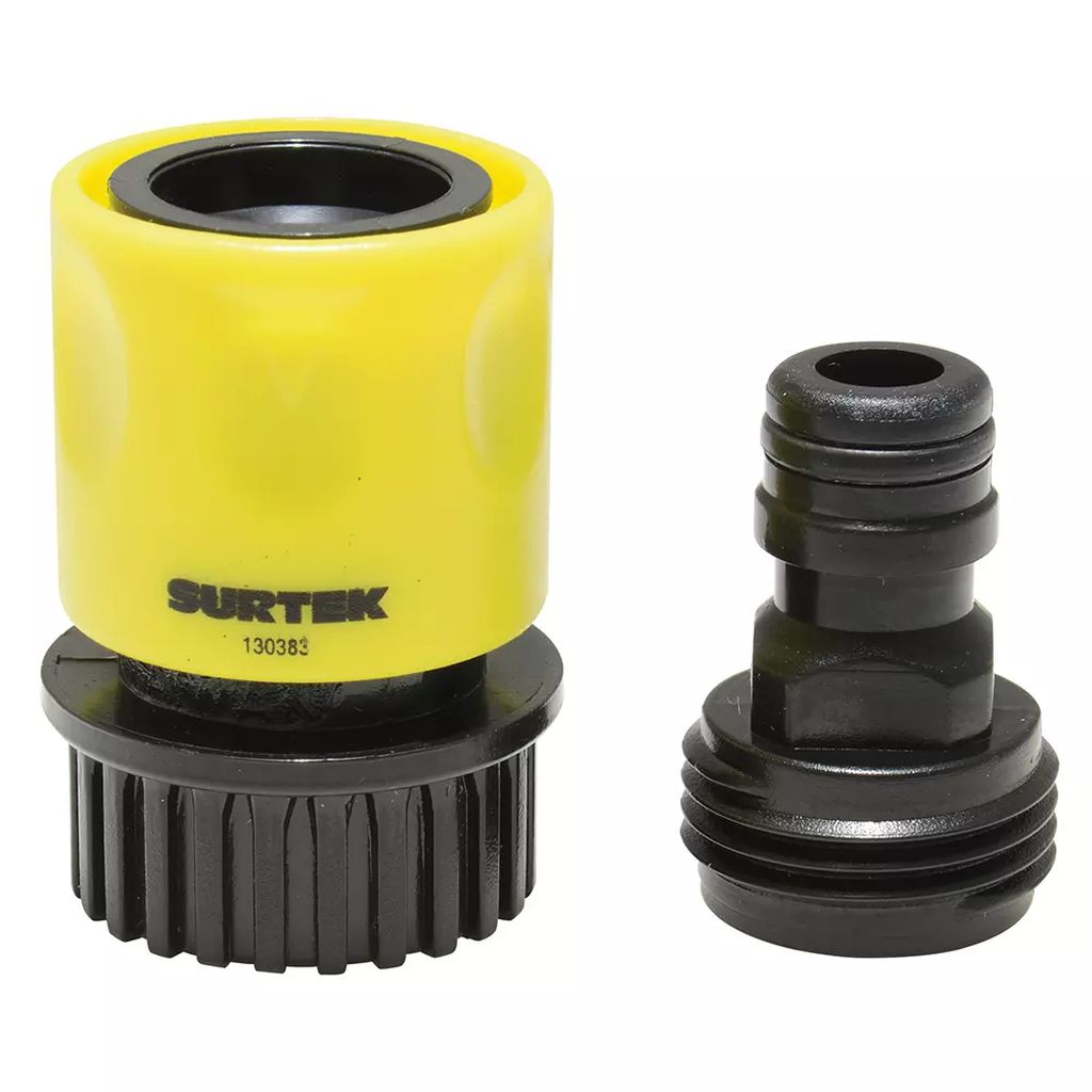 CONECTOR PARA MANGUERA MACHO-HEMBRA CLICK PLASTICO CONEXION RAPIDA, SURTEK