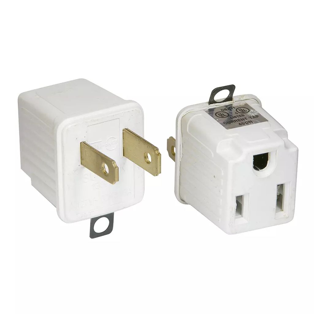 ADAPTADOR ELECTRICO DE ATERRIZADO A POLARIZADO DE ABS (2 PZAS) (BLISTER), SURTEK