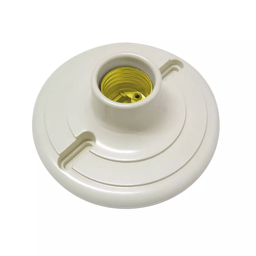 PORTA LAMPARA DE BAQUELITA TECHO REDEDONDA 4", SURTEK