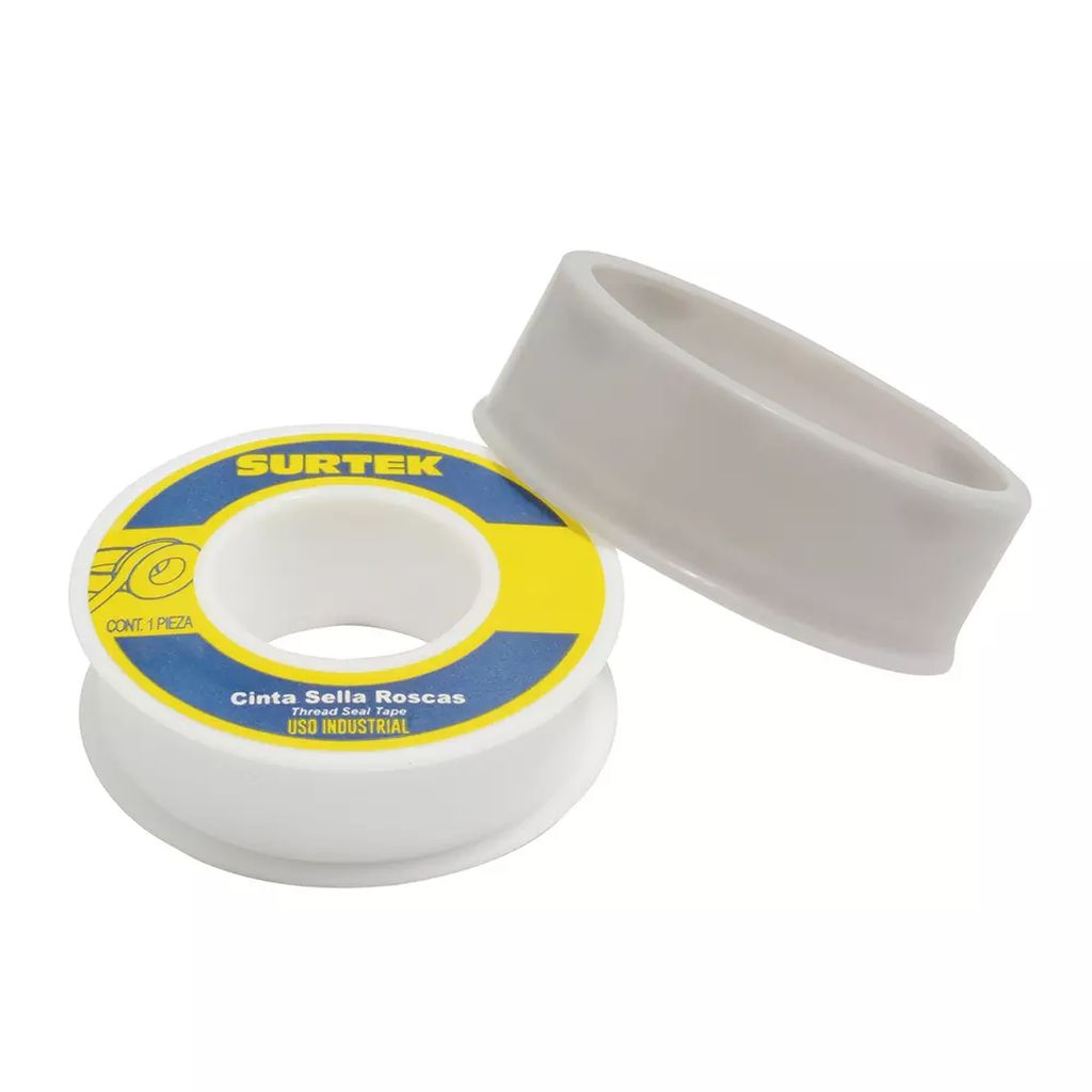 CINTA SELLA ROSCAS 1/2"X7 MT USO INDUSTRIAL, SURTEK