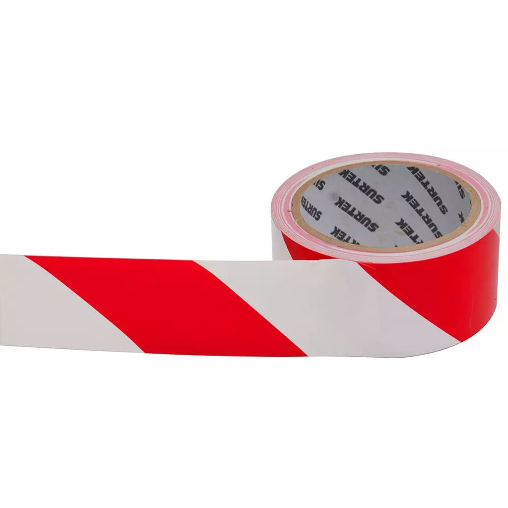 CINTA DELIMITADORA 18MT PRECAUCION ROJA, SURTEK
