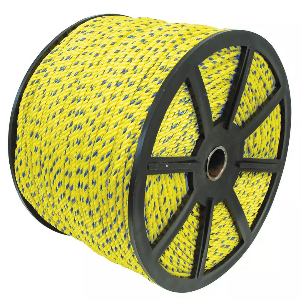 SOGA DE POLIPROPILENO AMARILLO 1/8" (4 MM) CARRETE, SURTEK