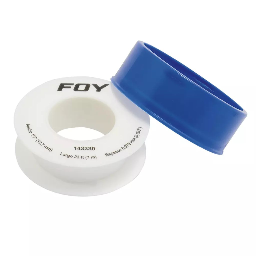 CINTA SELLA ROSCAS 1/2"X7MT USO GENERAL, FOY