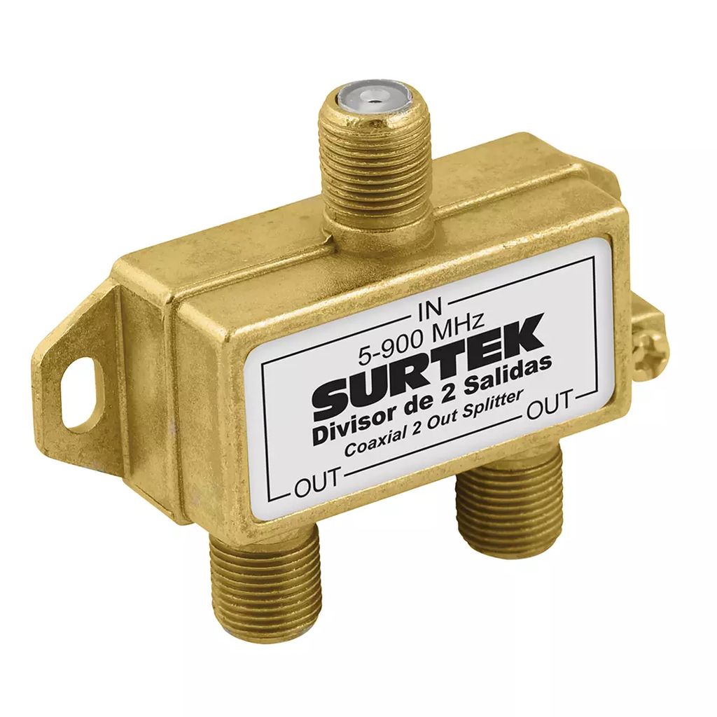 DIVISOR COAXIAL 1 ENTRADA 2 SALIDAS, SURTEK