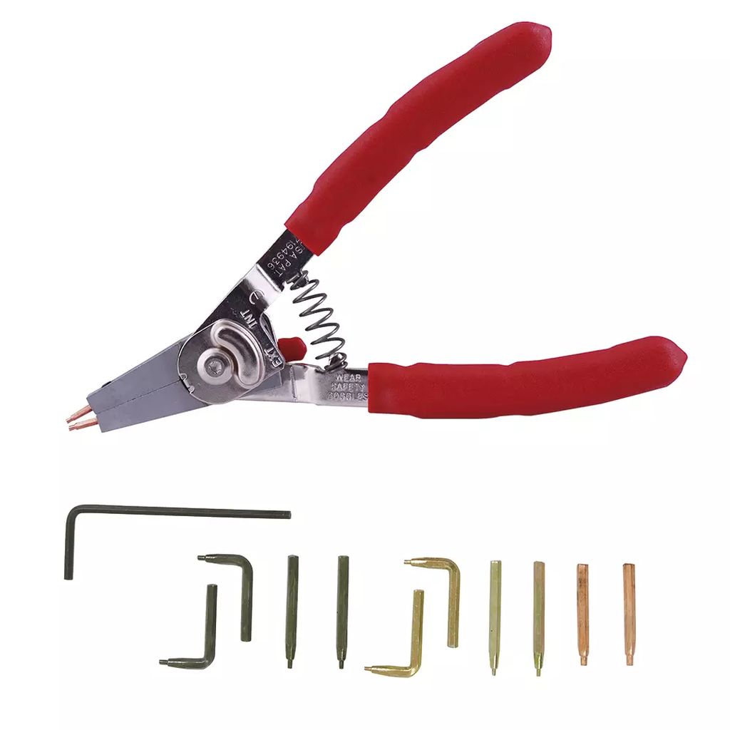 PINZA PARA ANILLOS DE RETENCION GRANDE C/10 PUNTAS INTERCAMBIABLES, URREA