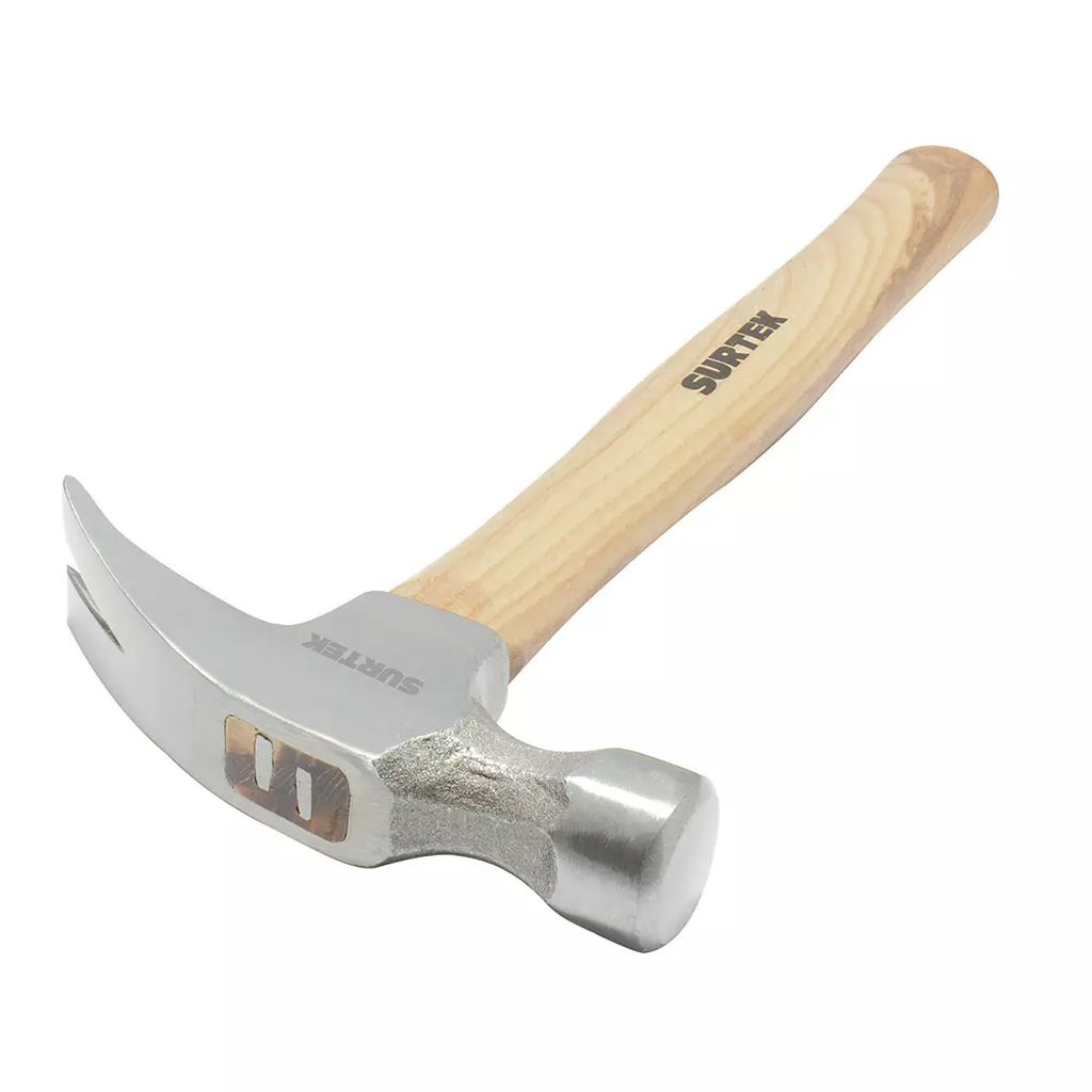 MARTILLO DE UÑA RECTA 16OZ MANGO 14", SURTEK