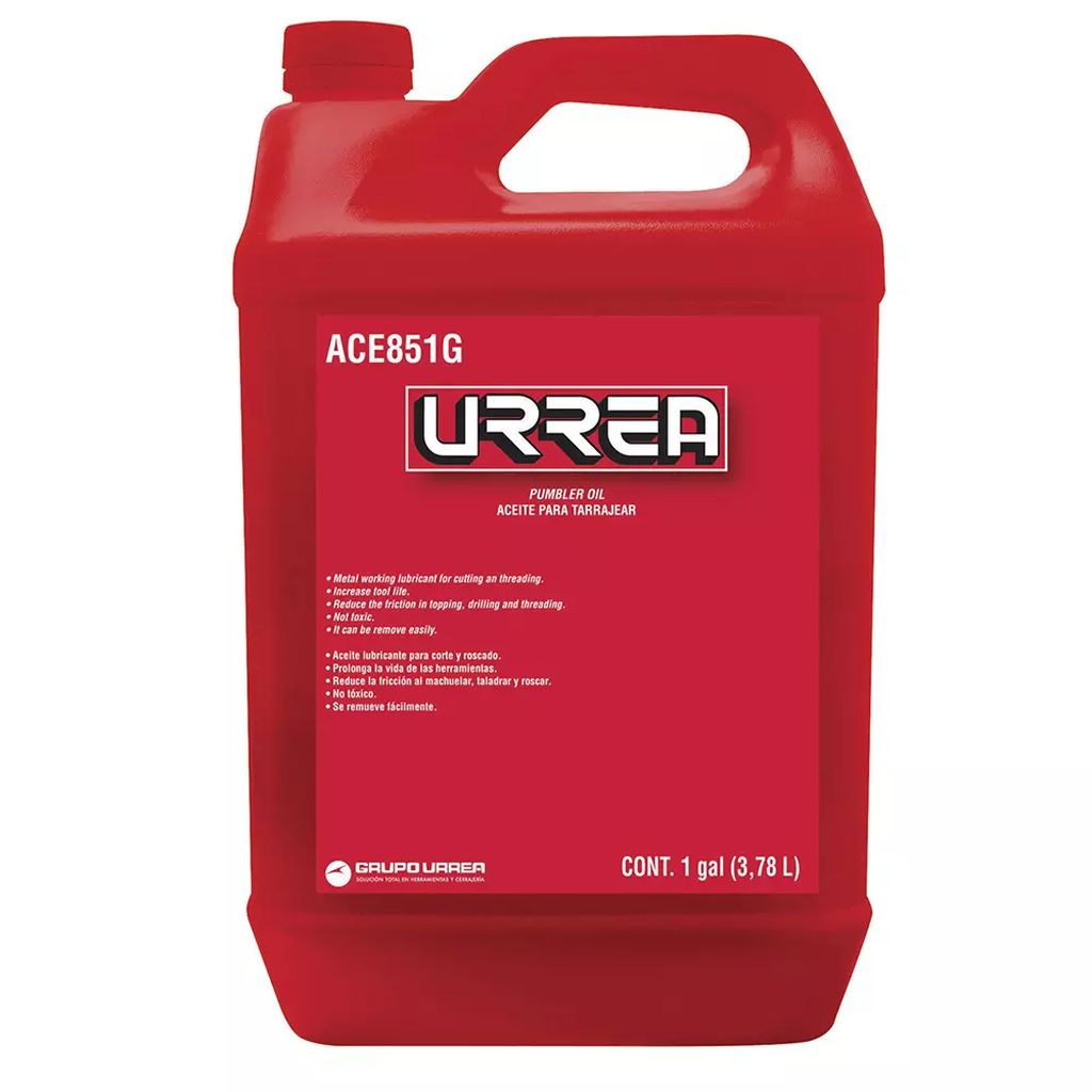 ACEITE PARA CORTE REFRIGERANTE PARA TARRAJA LIQUIDO 03.78 LT (1 GAL), URREA