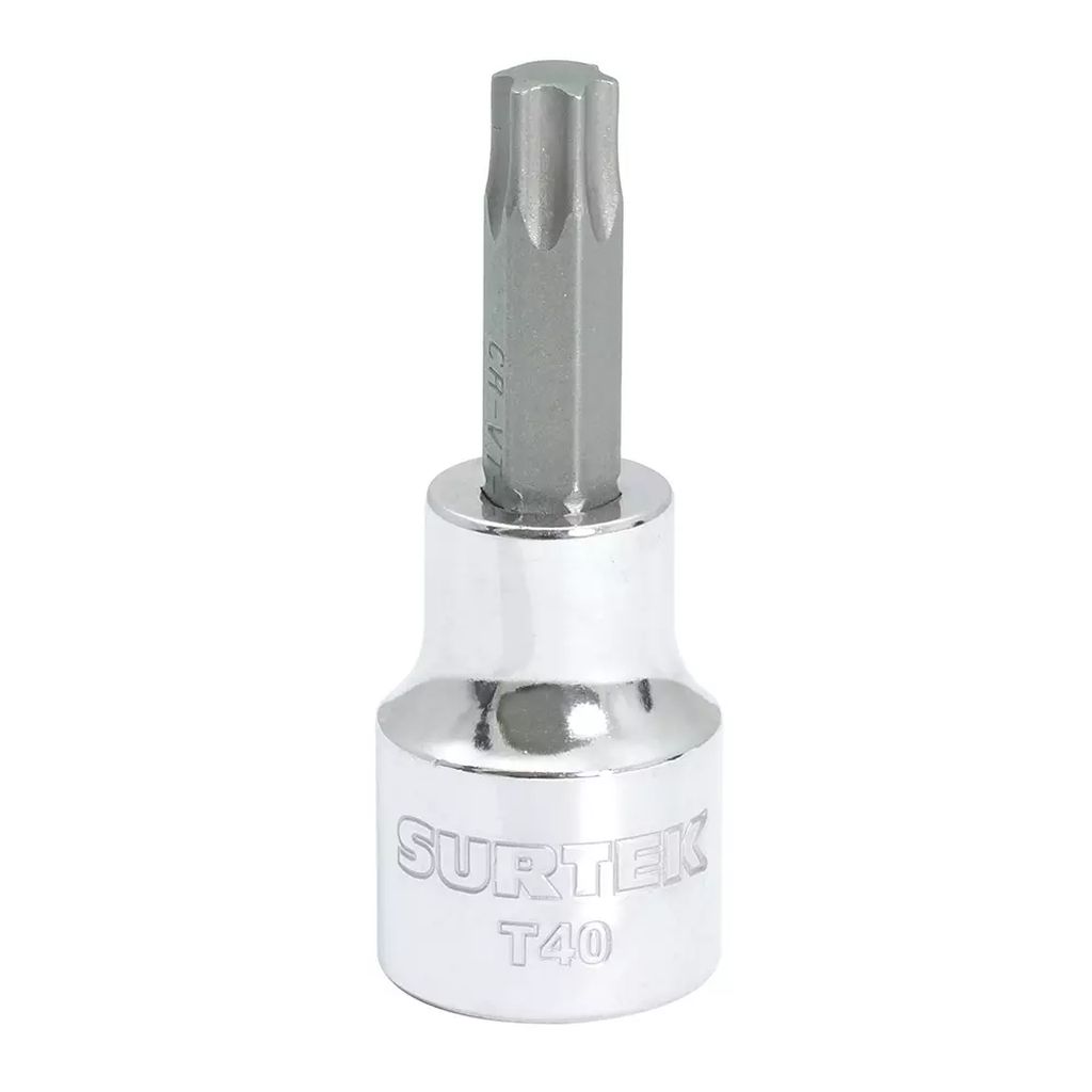 DADO CUADRO 3/8" CORTO PTA. TORX T40, SURTEK