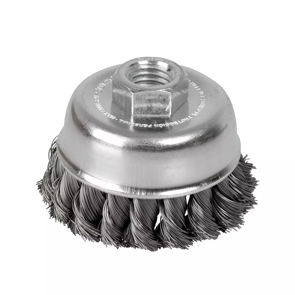 CARDA COPA ALAMBRE TRENZADO 5"X0.35MM 5/8", SURTEK