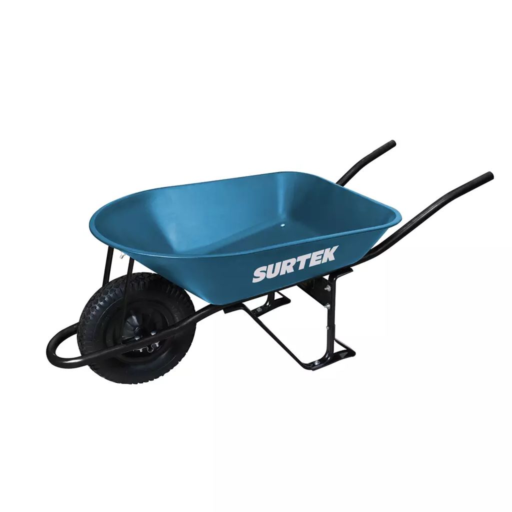 CARRETILLA CON BASTIDOR MET AZUL (CATR4) 5 FT LLANTA 4 CAPAS, SURTEK