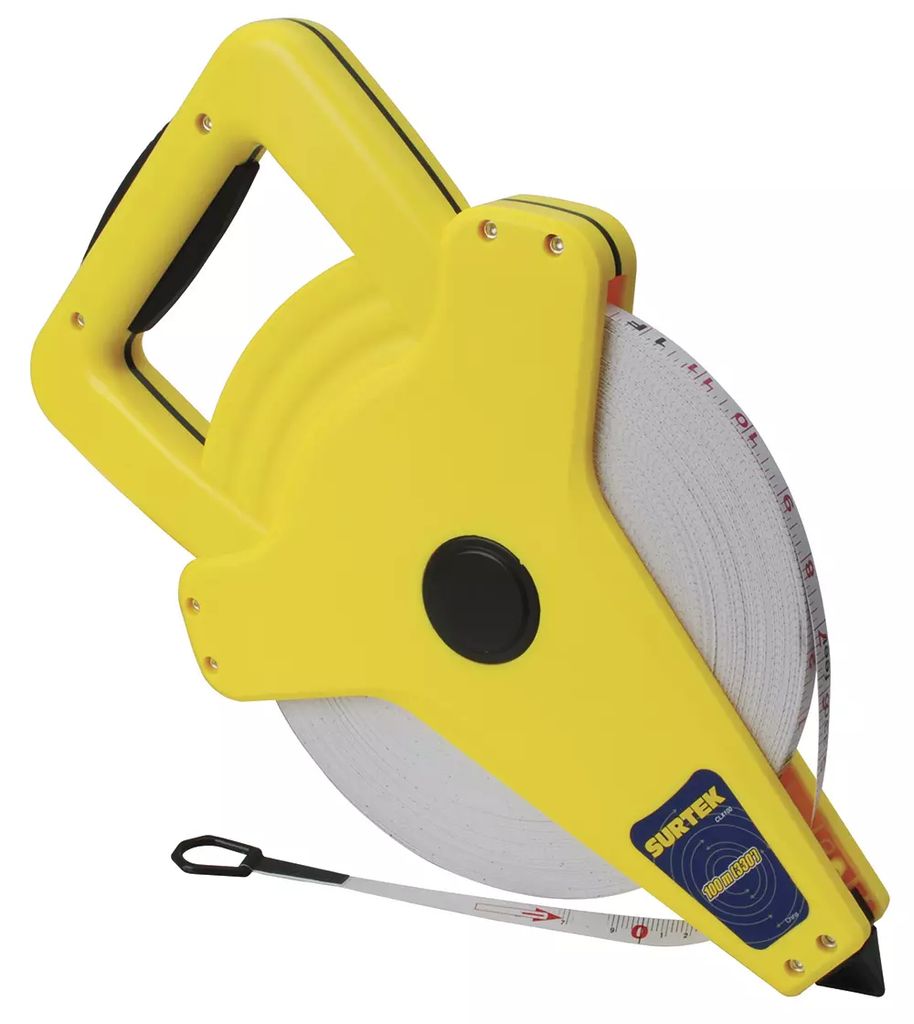 CINTA METRICA LARGA 50 MT FIBRA DE VIDRIO CRUCETA, SURTEK