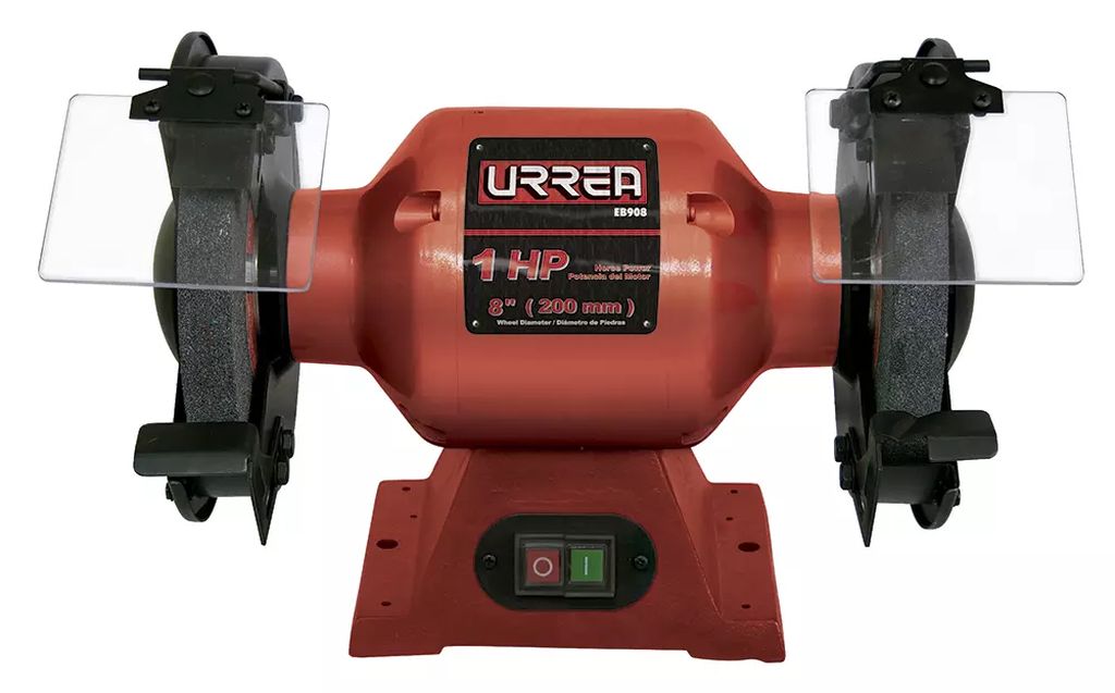 ESMERIL DE BANCO 08" 1.0 HP 750 W 3450 RPM USO PESADO, URREA